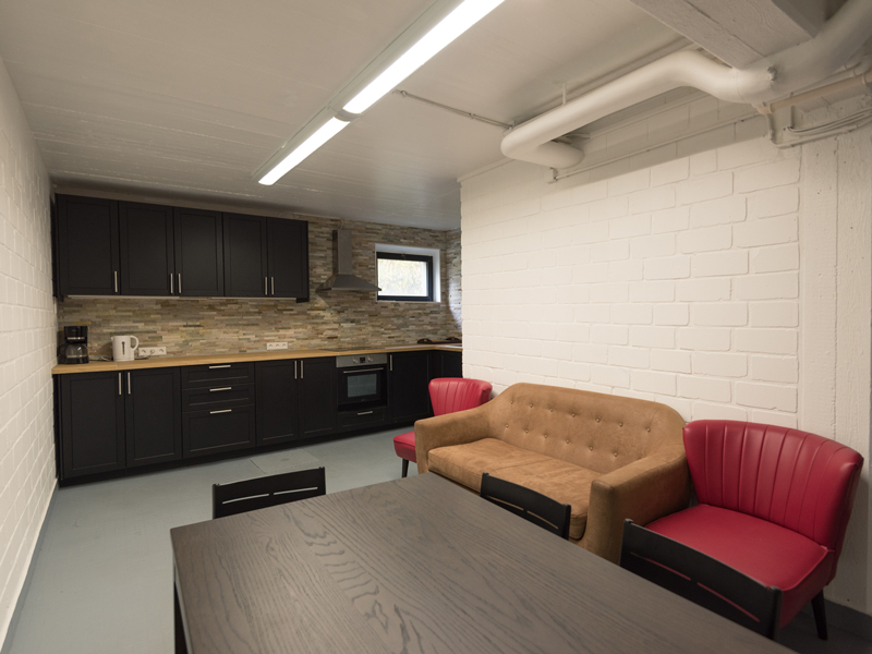 Kitchen and dining interior in a colocation Luxembourg City