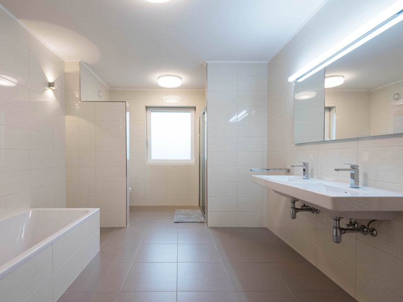 Bathroom interior in a shared house Luxembourg