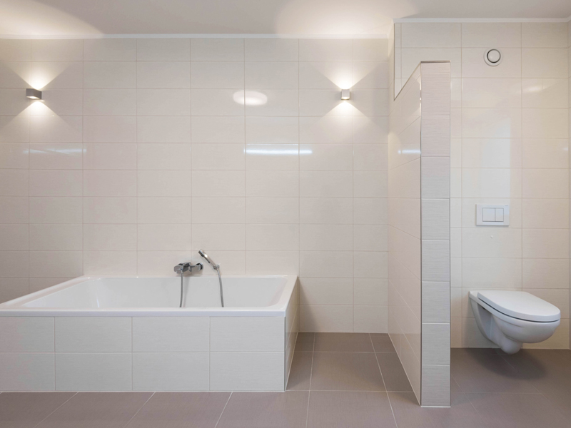 Bathroom interior in a shared house Luxembourg