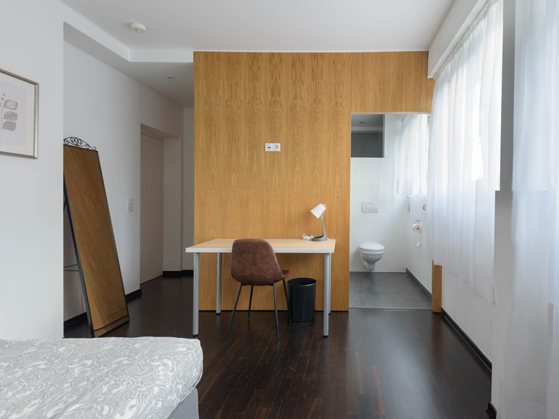 furnished room with a private bathroom luxembourg, belair