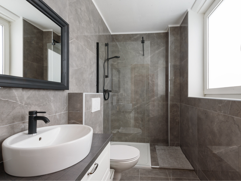 Bathroom interior in a coliving in Luxembourg city